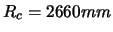 \( R_{c}=2660mm \)